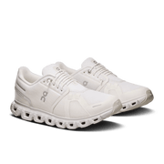 On Cloud 6 Women's Lifestyle Shoe - White|White - Lightweight Lifestyle Comfort Shoe - Pair View