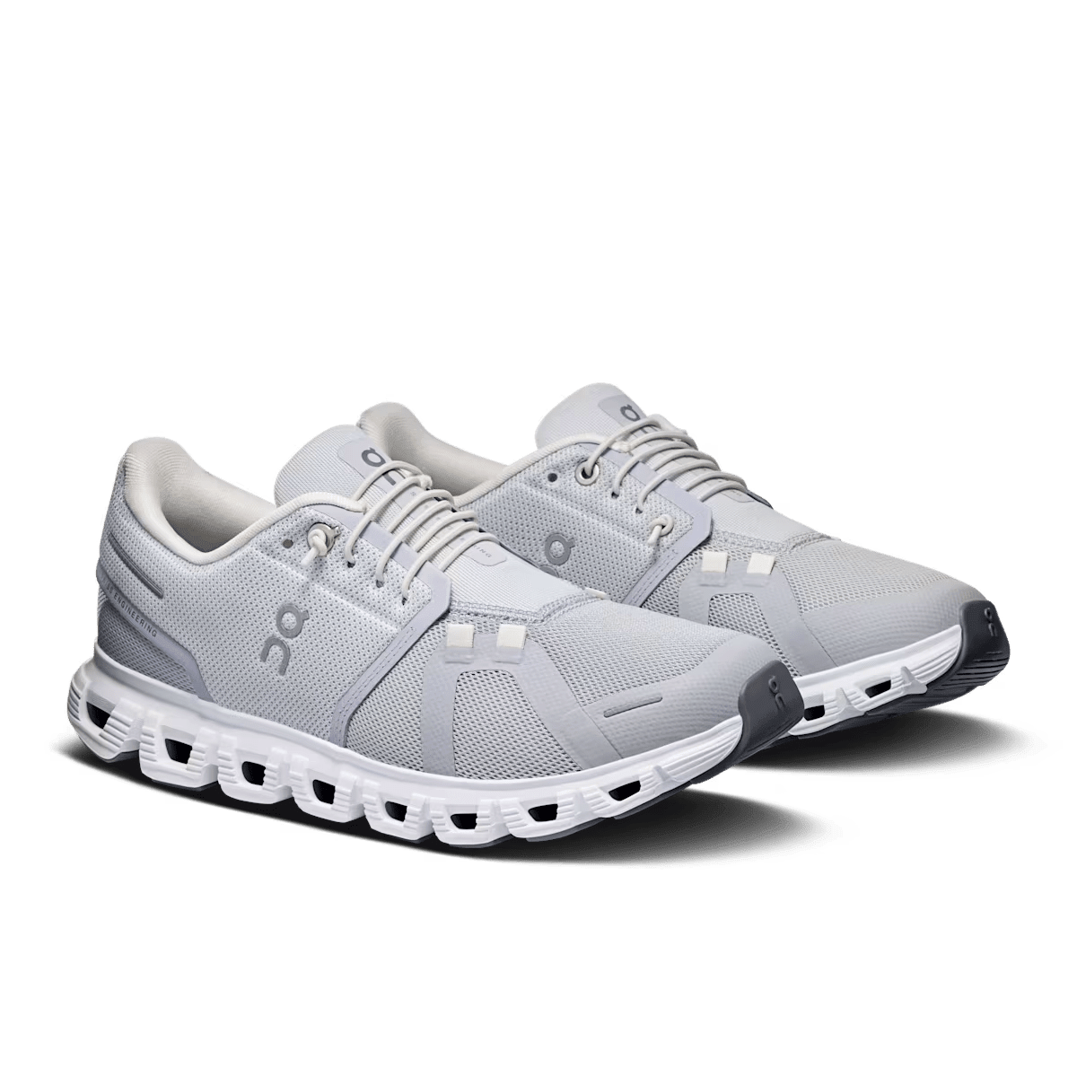 On Cloud 6 Women's Lifestyle Shoe - Glacier White - All-Day Comfort Shoe - Pair View