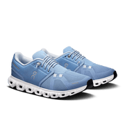 On Cloud 6 Women's Lifestyle Shoe - Chambray White - Zero-Gravity CloudTec Cushioning - Pair View