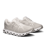 On Cloud 6 Women's Lifestyle Shoe - Pearl|White - Zero-Gravity CloudTec Cushioning - Pair View