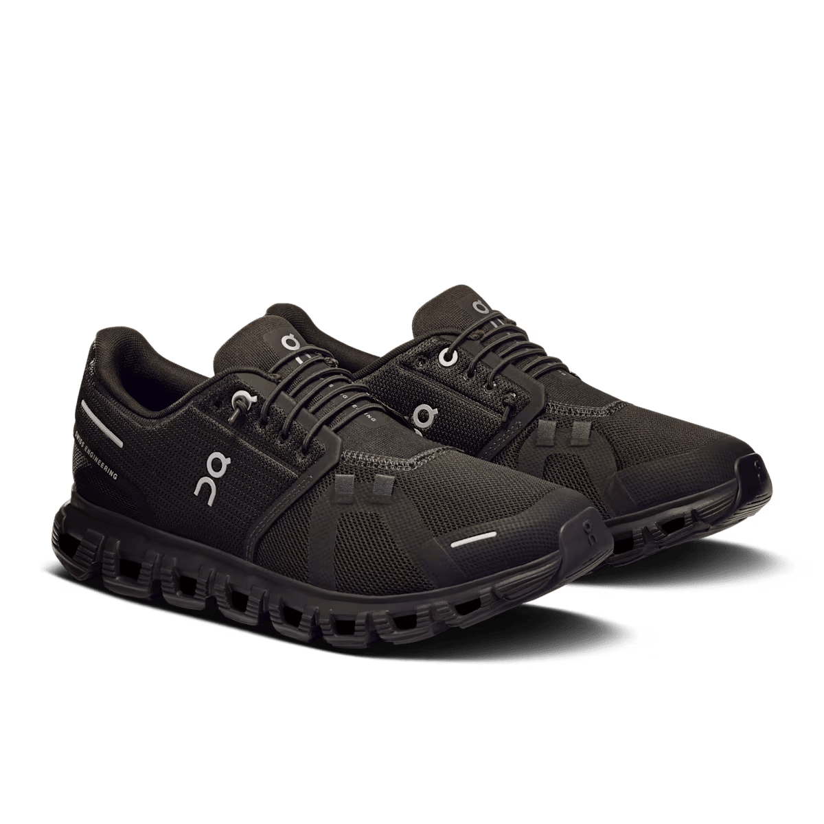 On Cloud 6 Women's Lifestyle Shoe - Black|Black - Zero-Gravity CloudTec Cushioning - Pair View