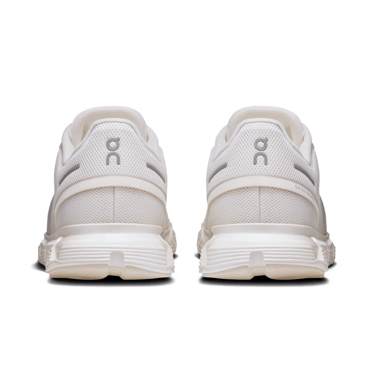 On Cloud 6 Women's Lifestyle Shoe - White|White - Lightweight Lifestyle Comfort Shoe - Heel View
