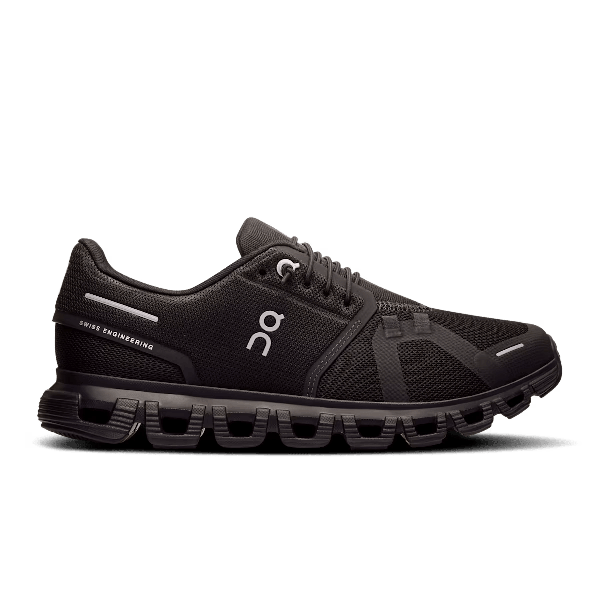 On Cloud 6 Women's Lifestyle Shoe - Black|Black - Zero-Gravity CloudTec Cushioning - Side View