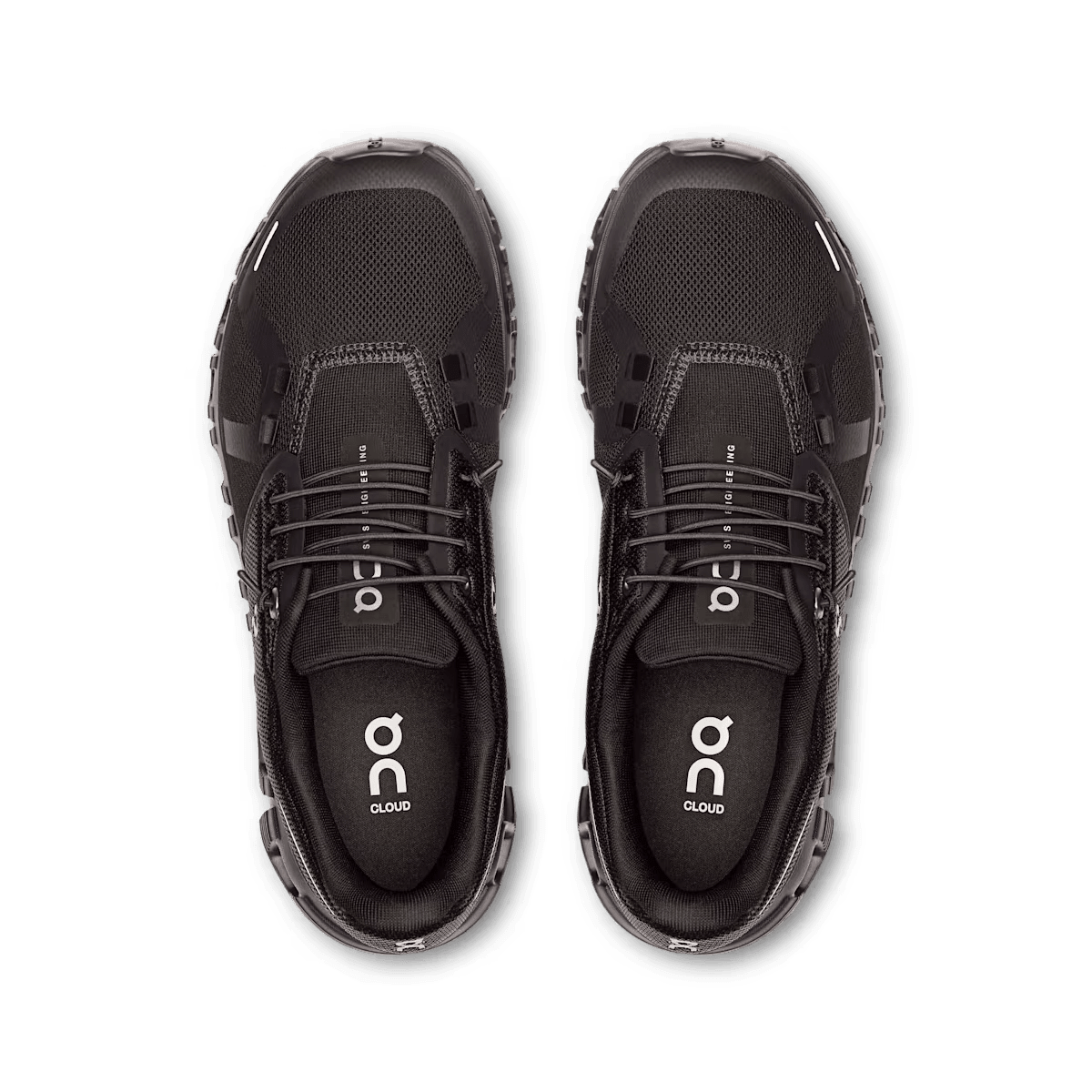 On Cloud 6 Women's Lifestyle Shoe - Black|Black - Zero-Gravity CloudTec Cushioning - Top View