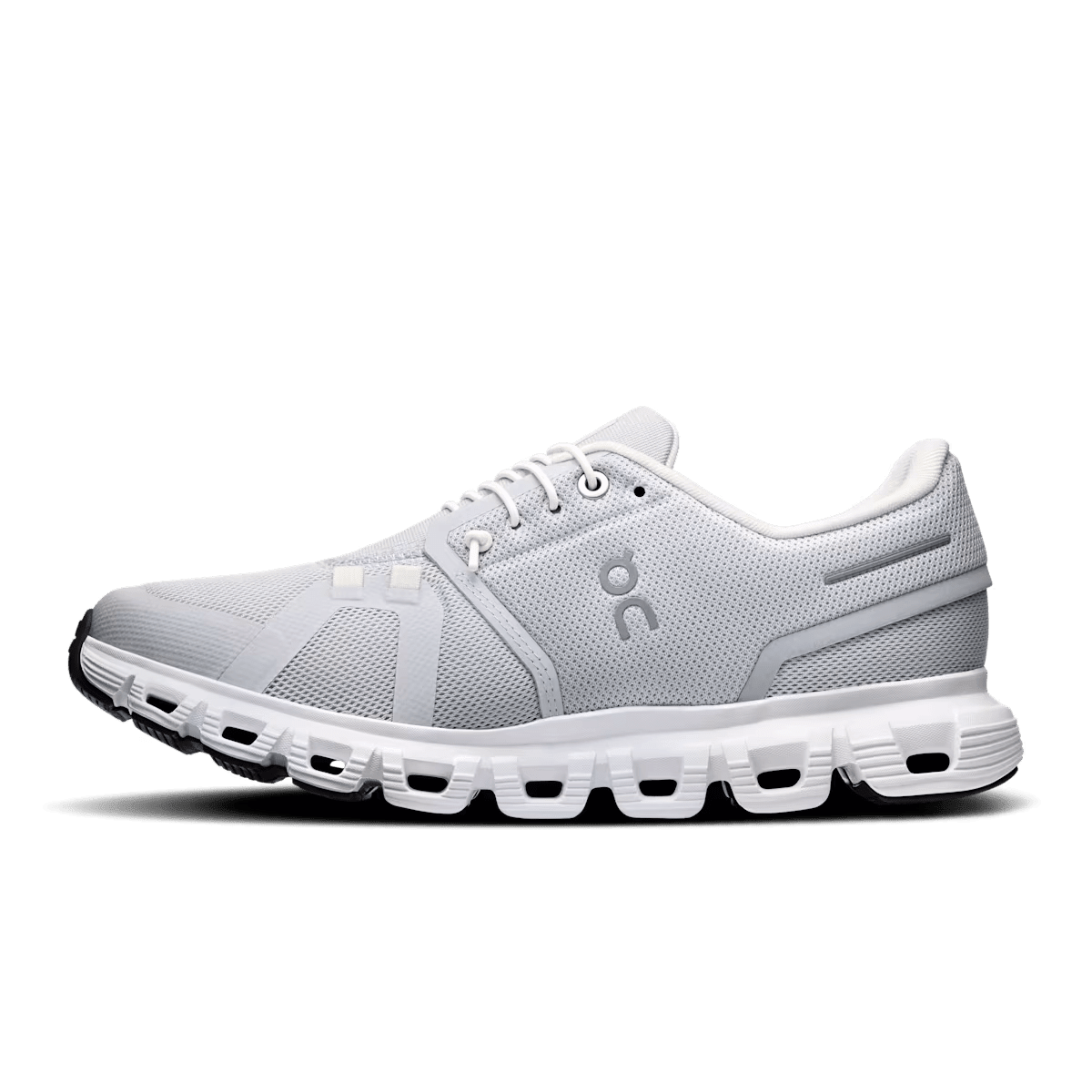 On Cloud 6 Women's Lifestyle Shoe - Glacier White - All-Day Comfort Shoe - Left Side View