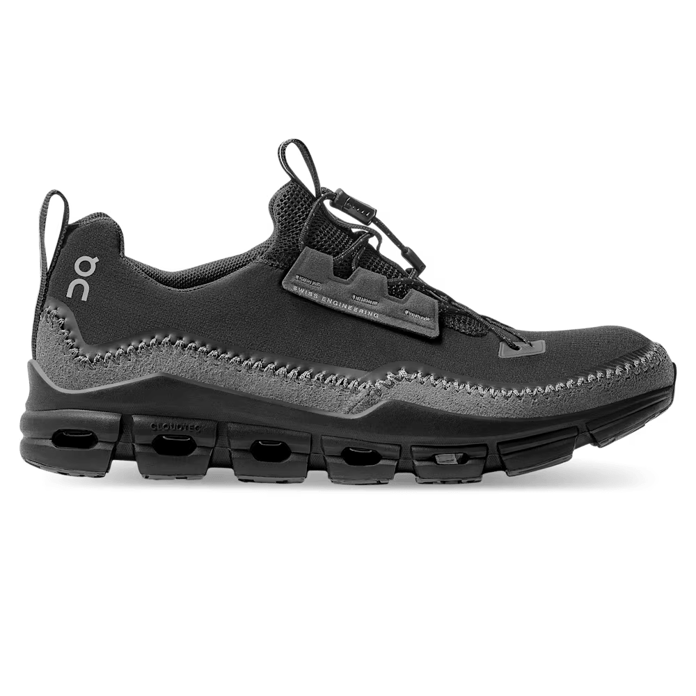 On Cloudaway women's hybrid lifestyle shoe in White Moss, with a mesh upper and toggle laces.