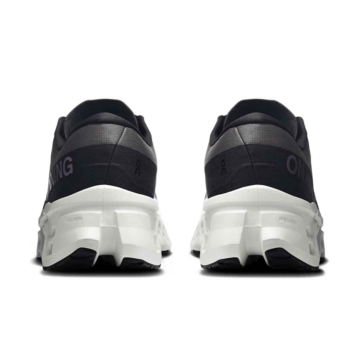 Men's On Cloudmonster 3 running shoe in Eclipse Frost - heel view