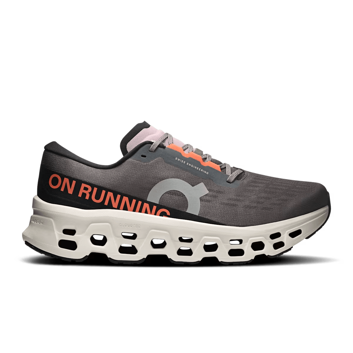 Men's On Cloudmonster 3 running shoe in Eclipse Ivory - lateral side view