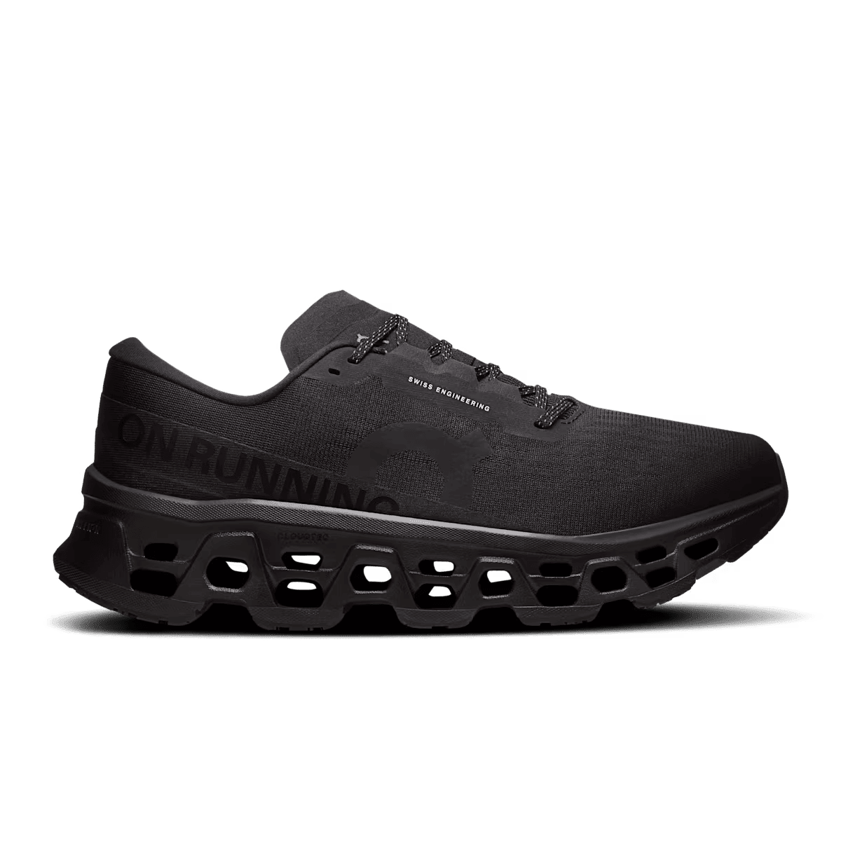 Men's On Cloudmonster 3 running shoe in Black Black - lateral side view