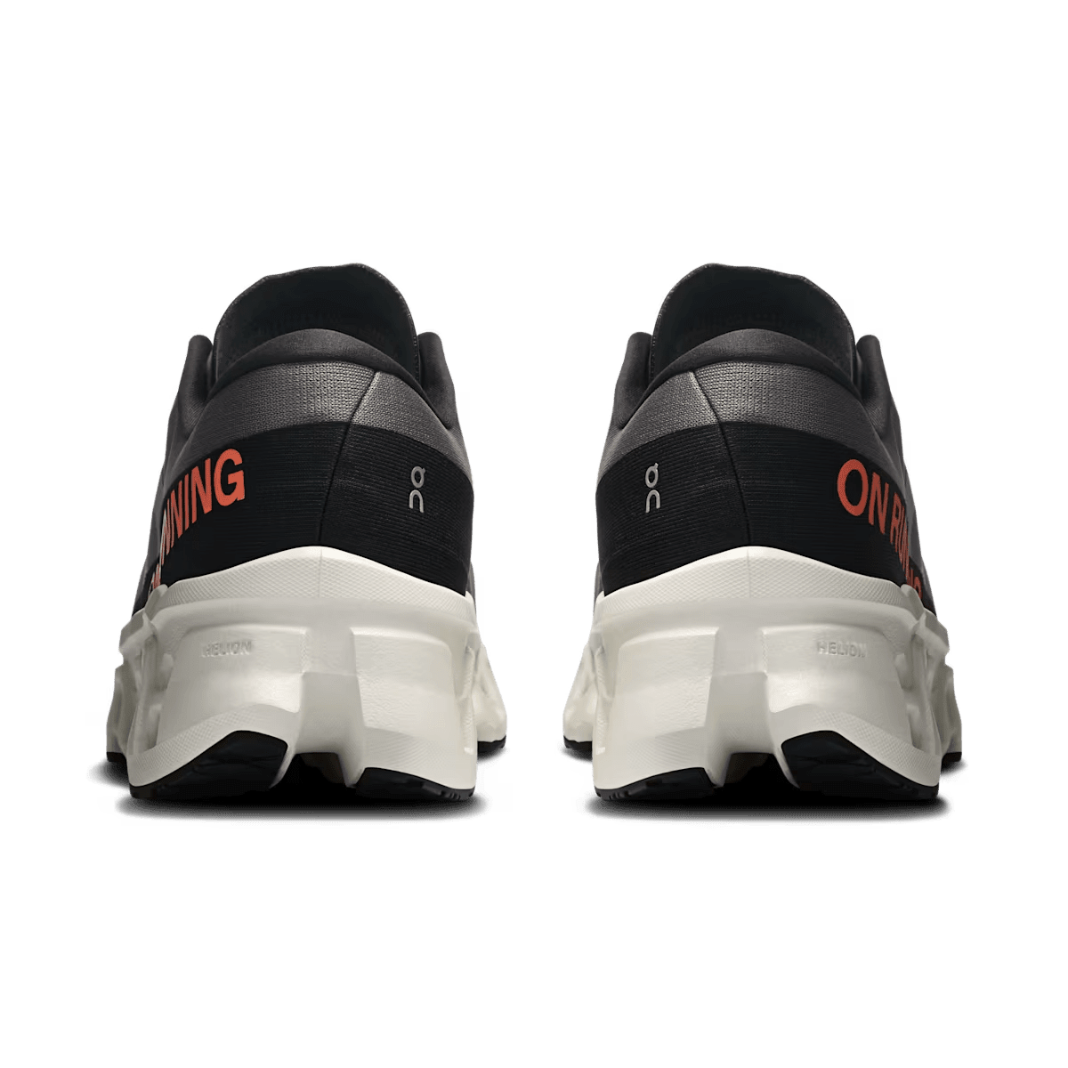 Men's On Cloudmonster 3 running shoe in Eclipse Ivory - heel view