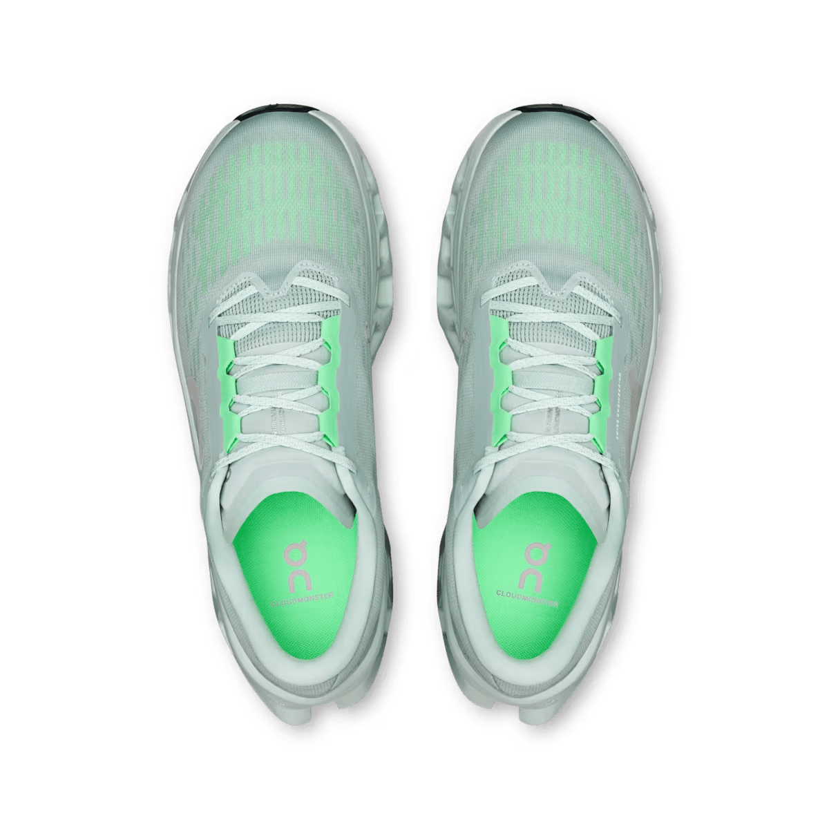 Men's On Cloudmonster 3 running shoe in Brook Flurry - top view