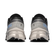 Men's On Cloudmonster 3 running shoe in Rock Silver - heel view