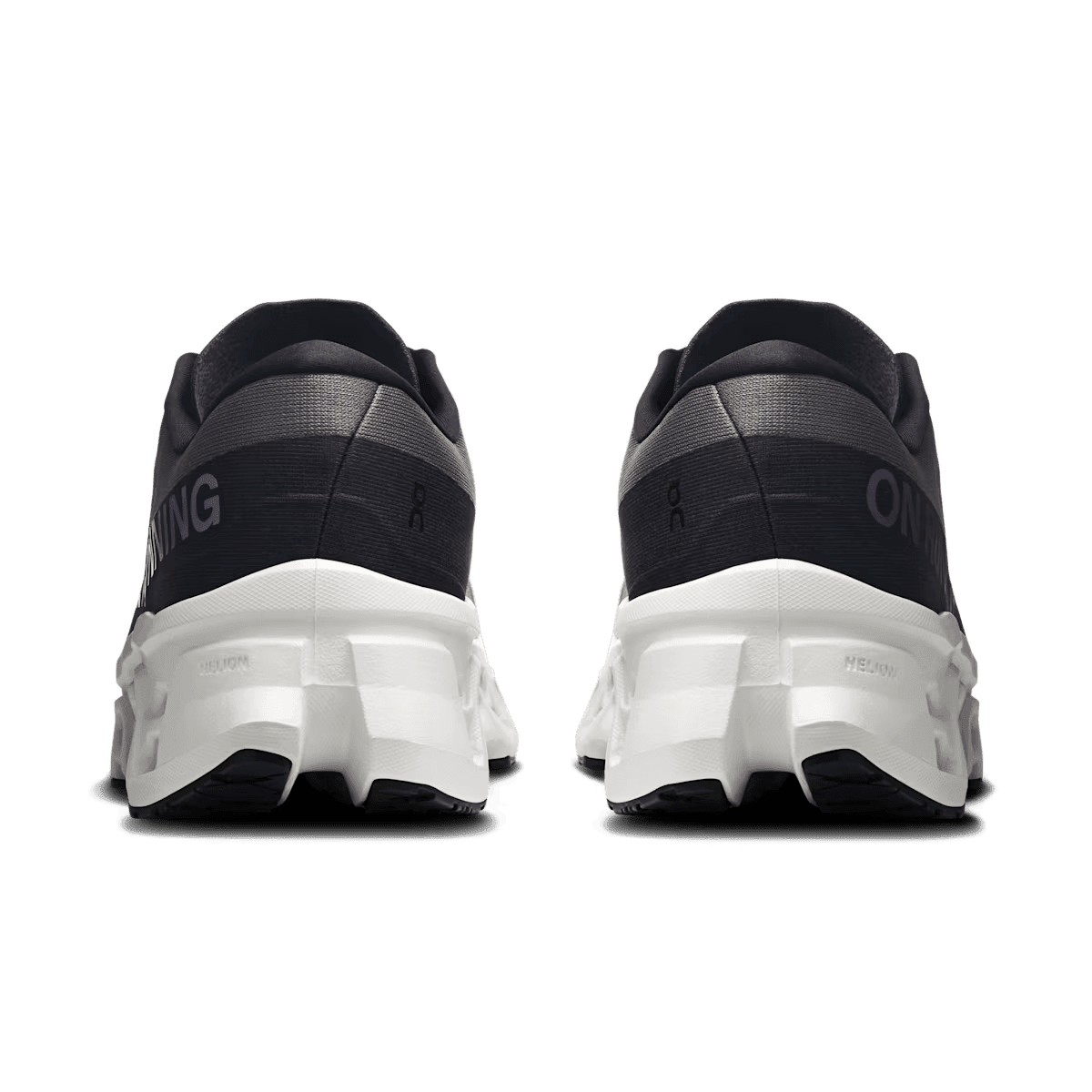 Men's On Cloudmonster 3 running shoe in Eclipse Frost - heel view