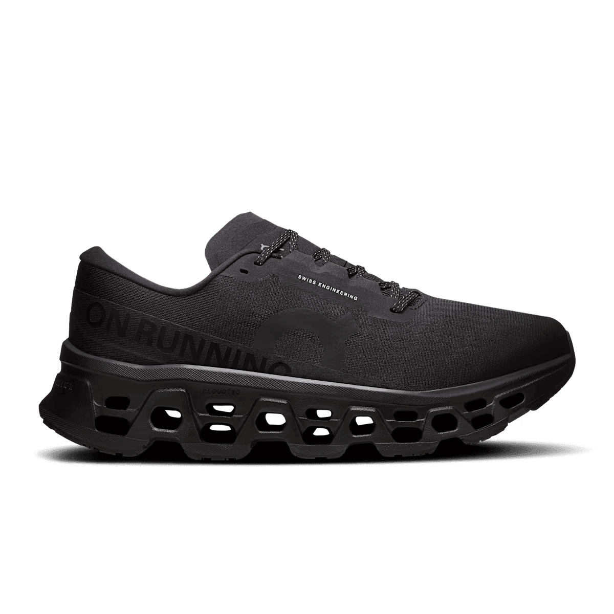 Men's On Cloudmonster 3 running shoe in Black Black - lateral side view