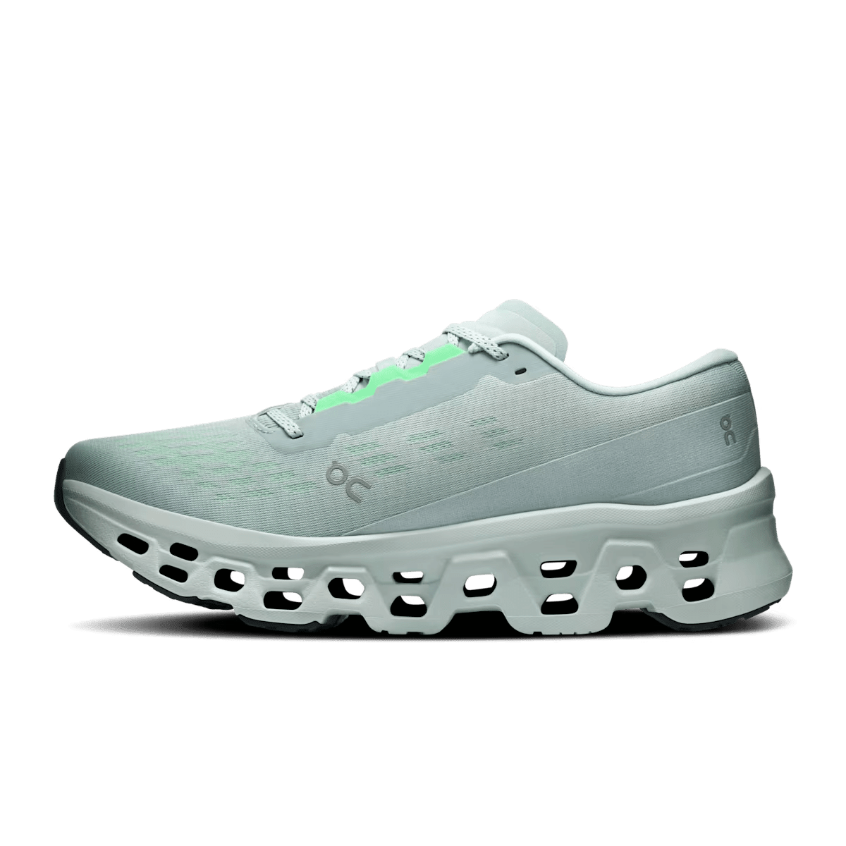Men's On Cloudmonster 3 running shoe in Brook Flurry - medial side view
