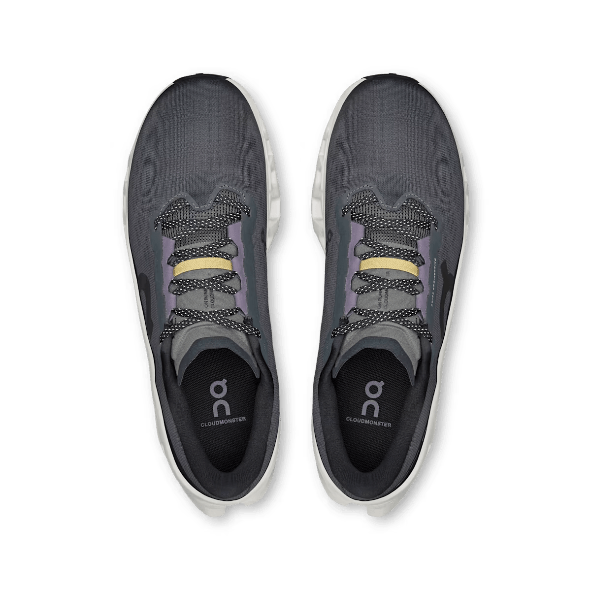 Men's On Cloudmonster 3 running shoe in Eclipse Frost - top view