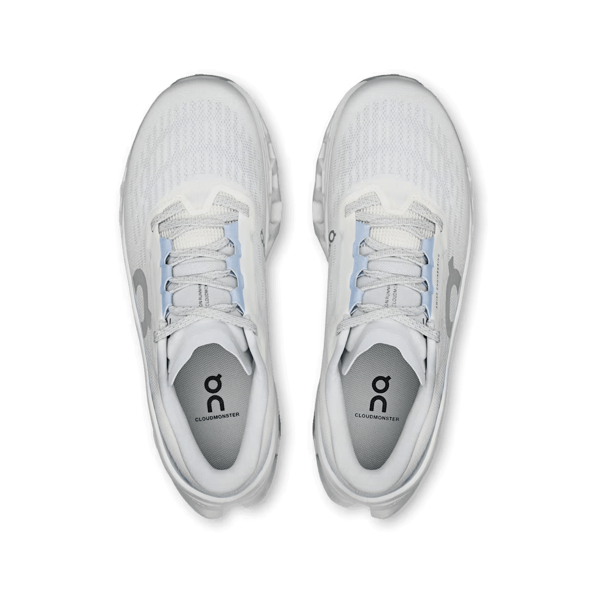 Women's On Cloudmonster 3 running shoe in White Frost - product view 2 product detail