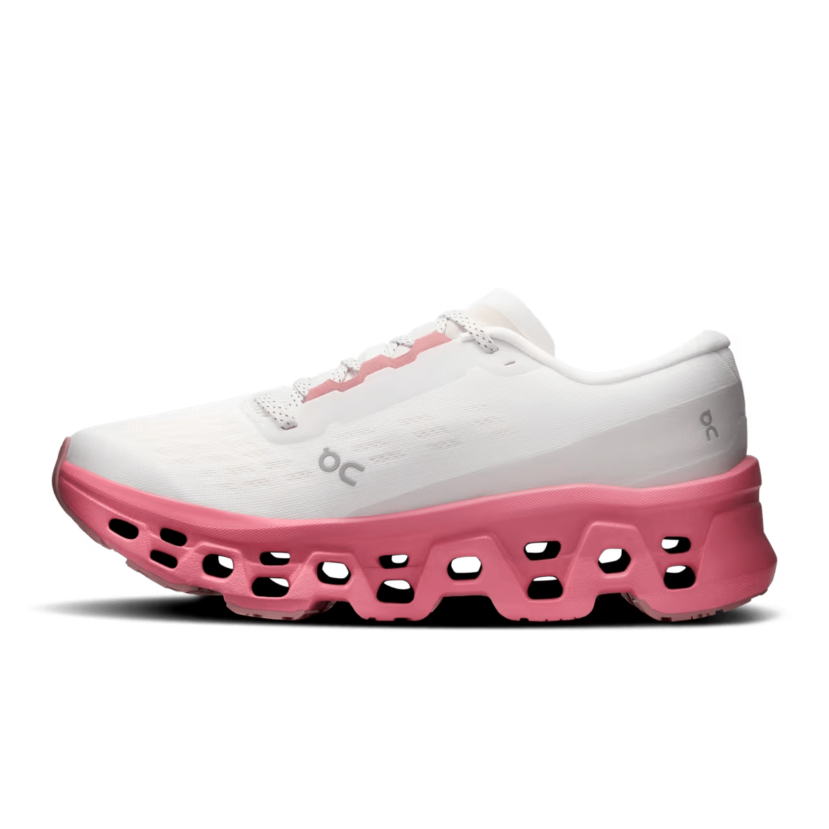 Women's On Cloudmonster 3 running shoe in Ivory Camellia - product view 4