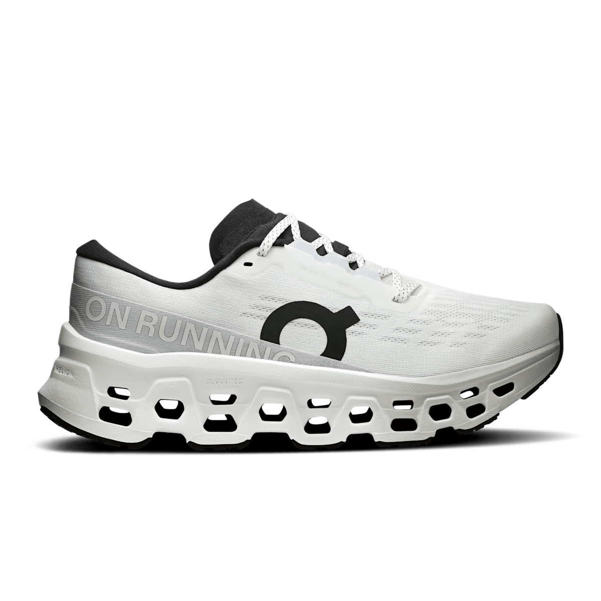 Women's On Cloudmonster 3 running shoe in White White - product view 1