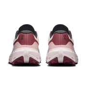 On Cloudvista 3 women's trail running shoe in Oyster / Barberry – heel view