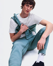 On Focus Tech Men’s Sweatpants Agave - men’s fit and lifestyle view