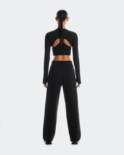 On Focus Tech Women's Sweatpants Black - rear view