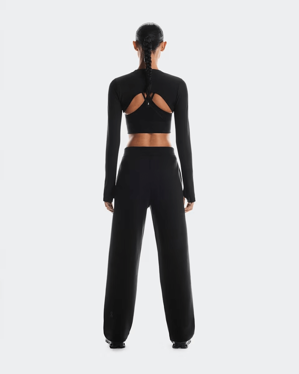 On Focus Tech Women's Sweatpants Black - rear view