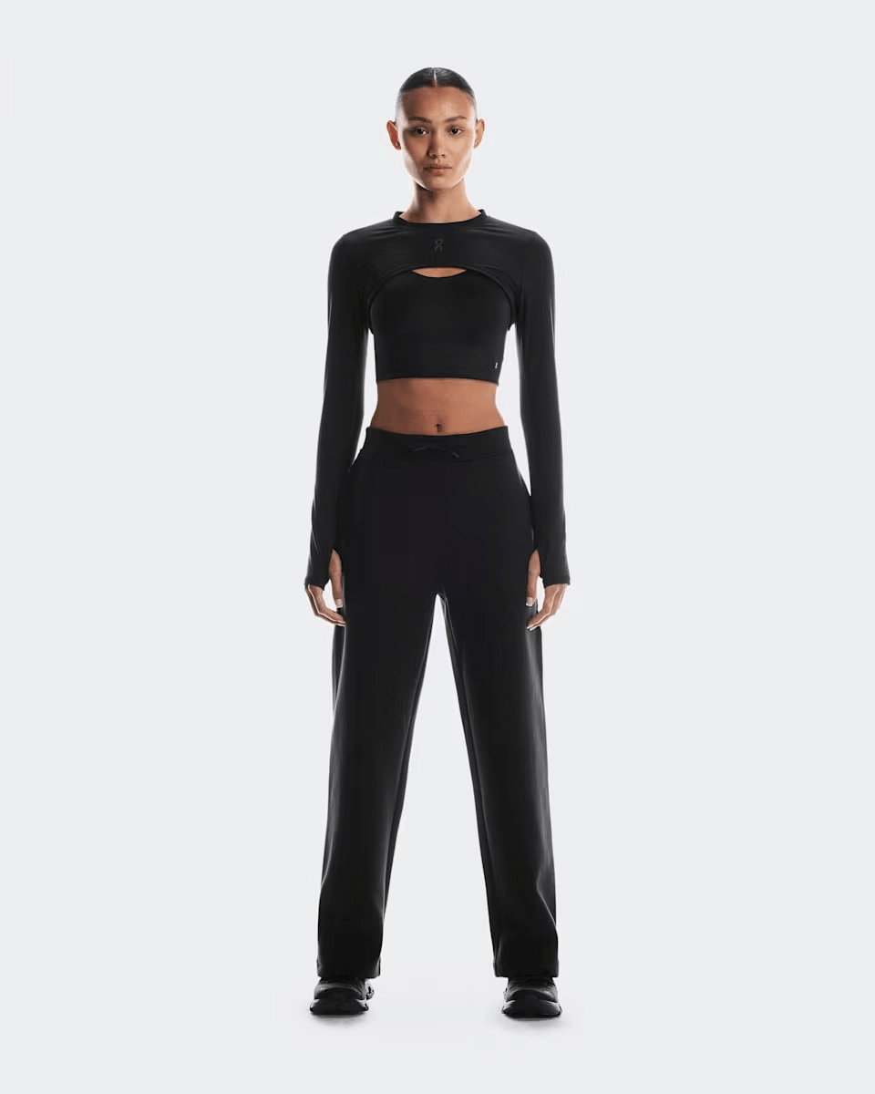 On Focus Tech Women's Sweatpants Black - front view