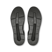 On THE ROGER Advantage men's lifestyle shoe in Black / Black – outsole view