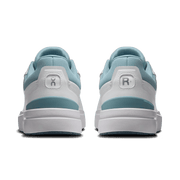 On THE ROGER Advantage men's lifestyle shoe in White / Wash – heel view