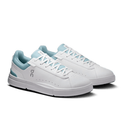 On THE ROGER Advantage men's lifestyle shoe in White / Wash – three-quarter view