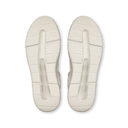 On THE ROGER Advantage women's lifestyle shoe in White / White – outsole view