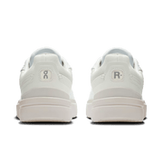 On THE ROGER Advantage women's lifestyle shoe in White / White – heel view