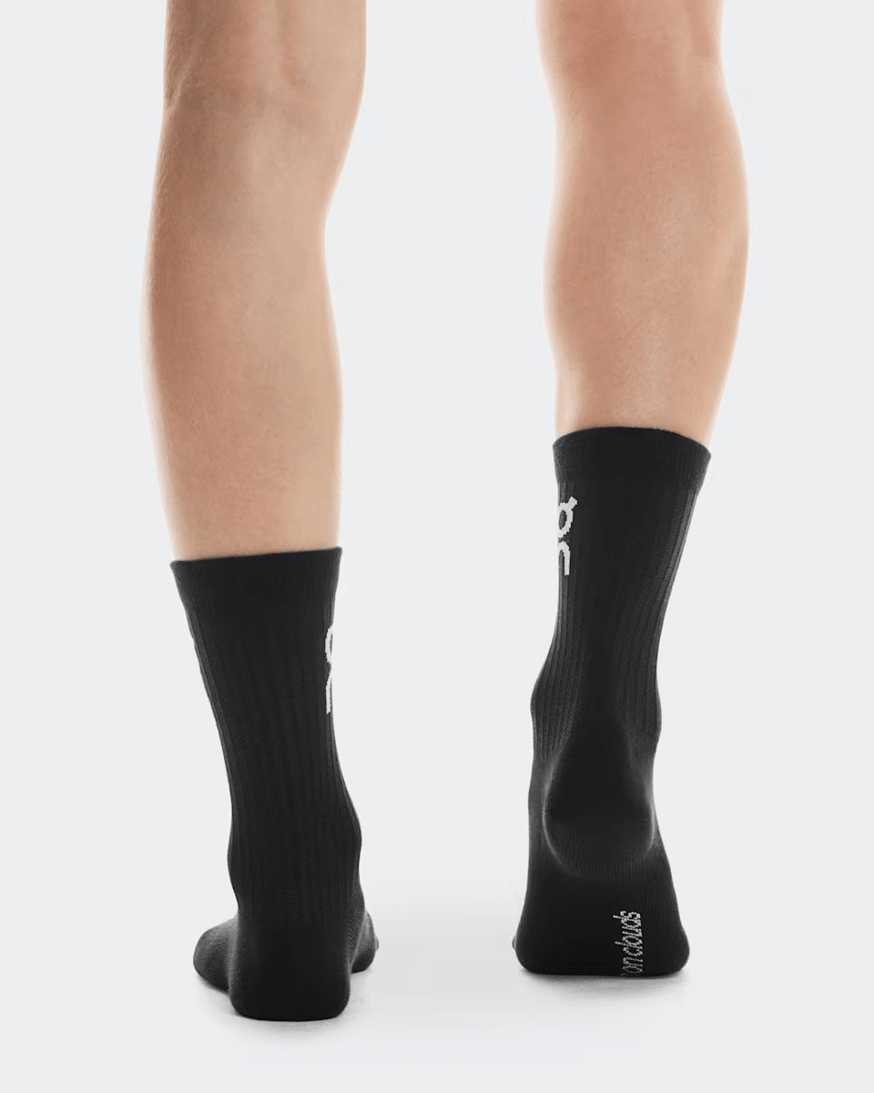 On Logo Socks High 3 - Pack – Black | Premium Running Socks - 3 - Xciter Sports Apparel