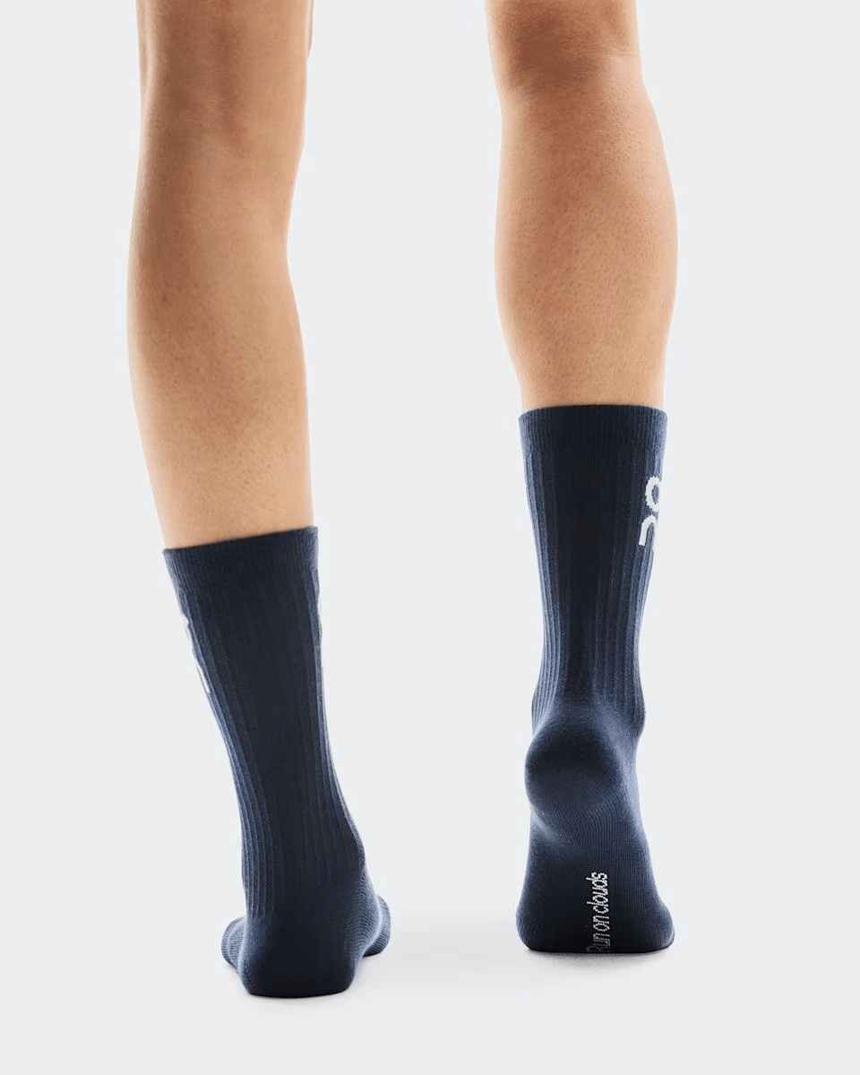 On Logo Socks High 3 - Pack Navy | On Running - 3 - Xciter Sports Apparel