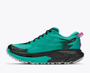 HOKA Mafate 5 Women's Trail Running Shoes in Black / Electric Aqua - product view 8
