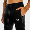 Statement Ribbed Joggers - Black