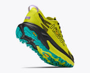 HOKA Mafate 5 Men's Trail Running Shoes in Black / Hoka Citrus - product view 4