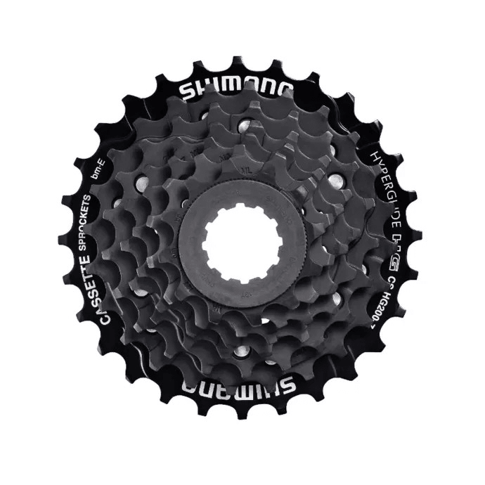 Shimano CS - HG200 - 7 Cassette 7 Speed 12 - 28 - 1 - Xciter Sports Apparel