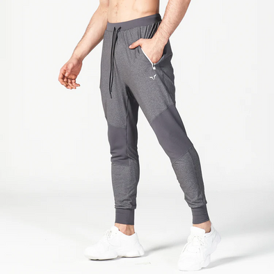 Statement Ribbed Joggers Reimagined - Grey Marl