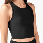 Squatwolf Ladies Code Ribbed Crop Tank | Black - 5 - Xciter Sports Apparel