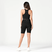 Squatwolf Ladies Code Ribbed Crop Tank | Black - 3 - Xciter Sports Apparel