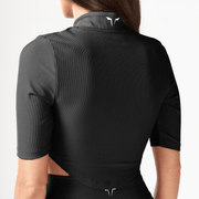 Squatwolf Ladies Code Ribbed Crop Top | Black - 4 - Xciter Sports Apparel