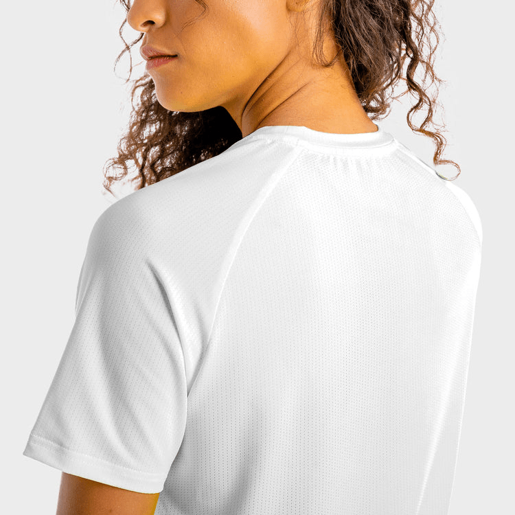 Squatwolf Ladies Core Mesh Tee | White - 4 - Xciter Sports Apparel
