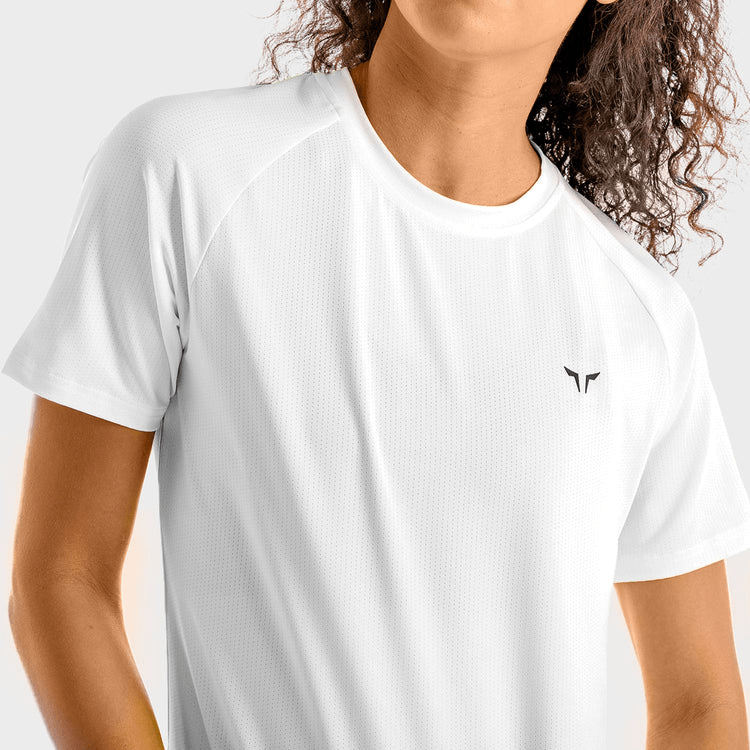 Squatwolf Ladies Core Mesh Tee | White - 6 - Xciter Sports Apparel