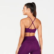 Squatwolf Ladies Core Strappy Bra | Dark Purple - 5 - Xciter Sports Apparel