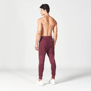 Squatwolf Men's Statement Ribbed Joggers Reimagined | Burgundy - 3 - Xciter Sports Apparel