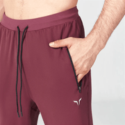 Squatwolf Men's Statement Ribbed Joggers Reimagined | Burgundy - 4 - Xciter Sports Apparel