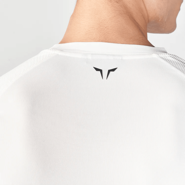 Statement Ribbed Tech Tee - Pearl White - 6 - Xciter Sports Apparel
