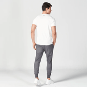 Statement Ribbed Tech Tee - Pearl White - 3 - Xciter Sports Apparel